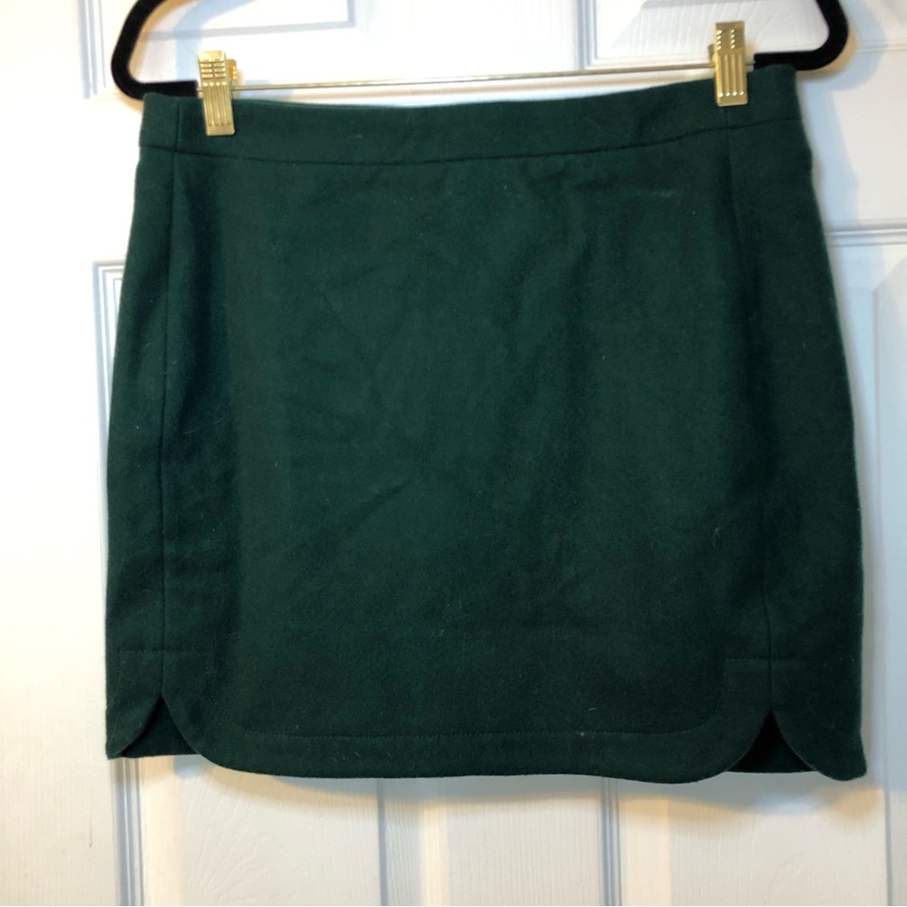 J Crew felt wool skirt